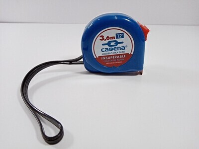FLEXOMETRO CADENA 3.60 MTS   MODELO MKA3620 (AZUL)