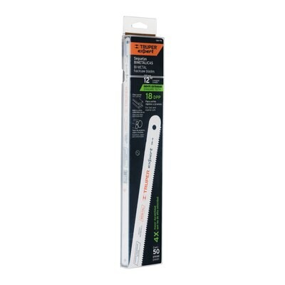 Segueta bimetalica de 12, 18 DPP, Truper Expert COD 18100