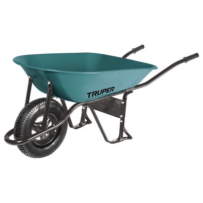 Carretilla 5 ft3 Neumatica, bastidor tubular, Truper COD 11753