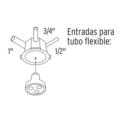 BOTE INTEGRAL DE 8CM, ARO INTERNO 11CM VOLTECK BOIN-811 48373