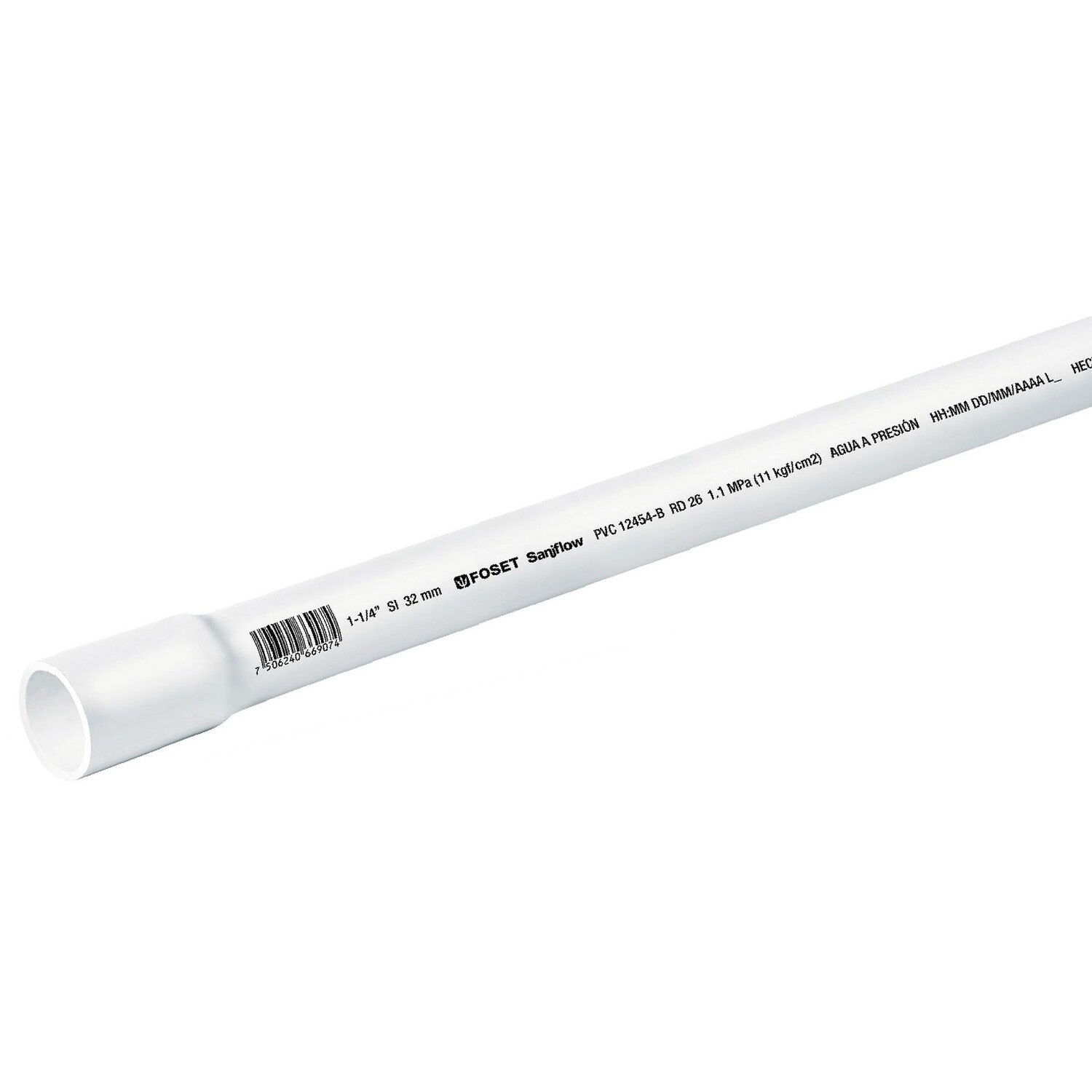 TUBO HCO 1 1/4" DE 3 METROS TRUPER 40084