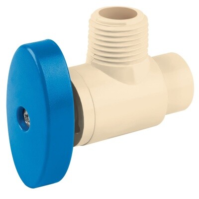 LLAVE ANGULAR DE CPVC 1/2" x 1/2" TRUPER 45045