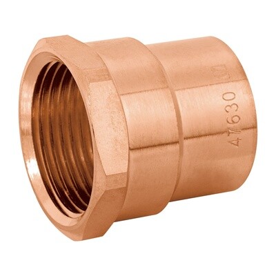 CONECTOR DE COBRE DE  ROSCA INTERIOR  1"  TCCO TRUPER 47630
