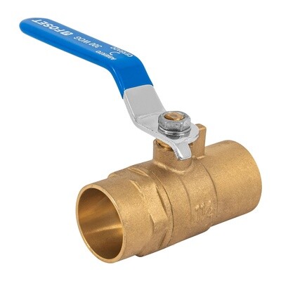 VALVULA DE ESFERA DE LATON, SOLDABLE 1-1/4" TCCO TRUPER 49009
