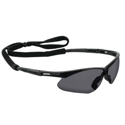 Lentes seguridad grises antiempano c/cordon ajustable, Sport COD 15172