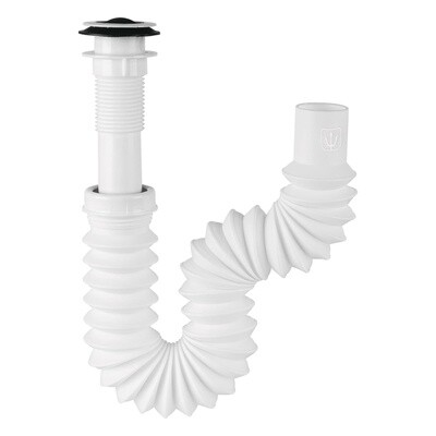 Cespol flexible 1-1/4, contra, polipropileno, para lavabo COD 49365