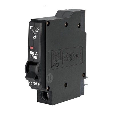 Interruptor de 1 polo 50A, enchufable, Volteck COD 47510
