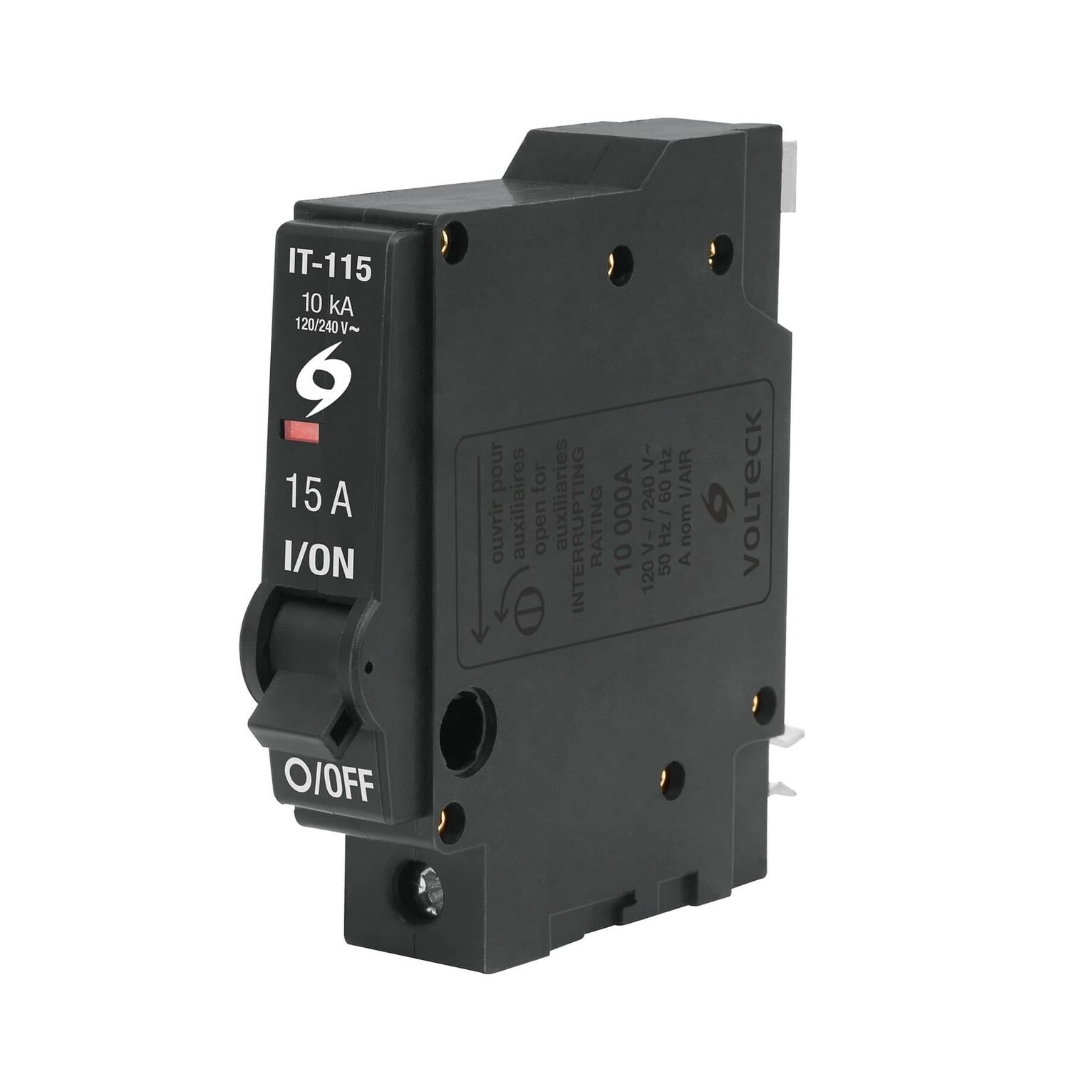 Interruptor de 1 polo 15A, enchufable, Volteck COD 46700