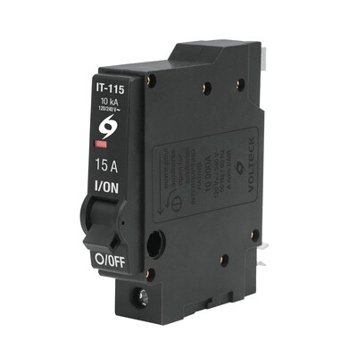 Interruptor de 1 polo 15A, enchufable, Volteck COD 46700