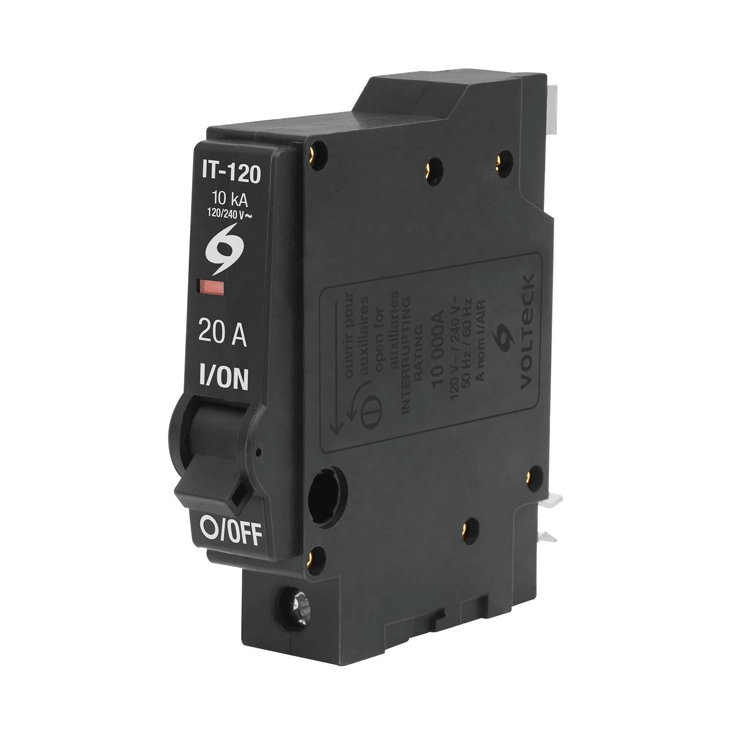 Interruptor de 1 polo 20A, enchufable, Volteck COD 46701