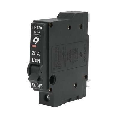 Interruptor de 1 polo 20A, enchufable, Volteck COD 46701