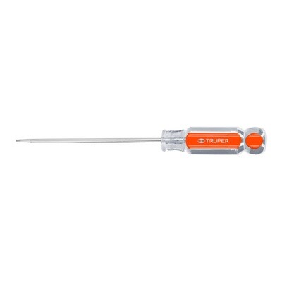 Desarmador cabinet 1/8 x 4 mango de acetato, Truper COD 14017