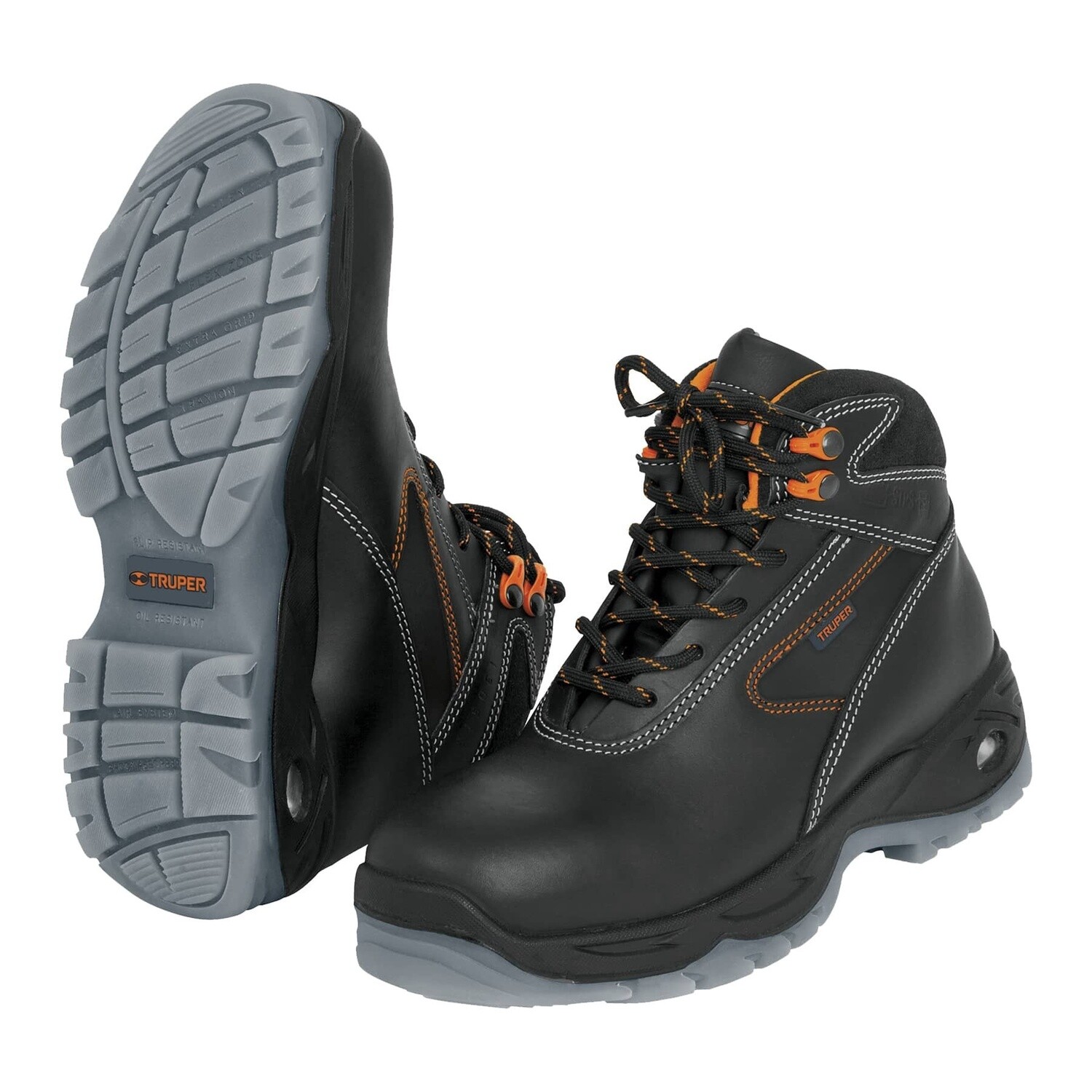 Bota de seguridad negra, N26 dielectrica antifatiga, Truper COD 15493