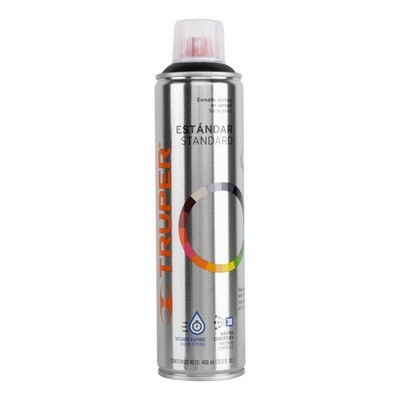 Pintura en aerosol, negro mate, bote esbelto, 400 ml COD 19033