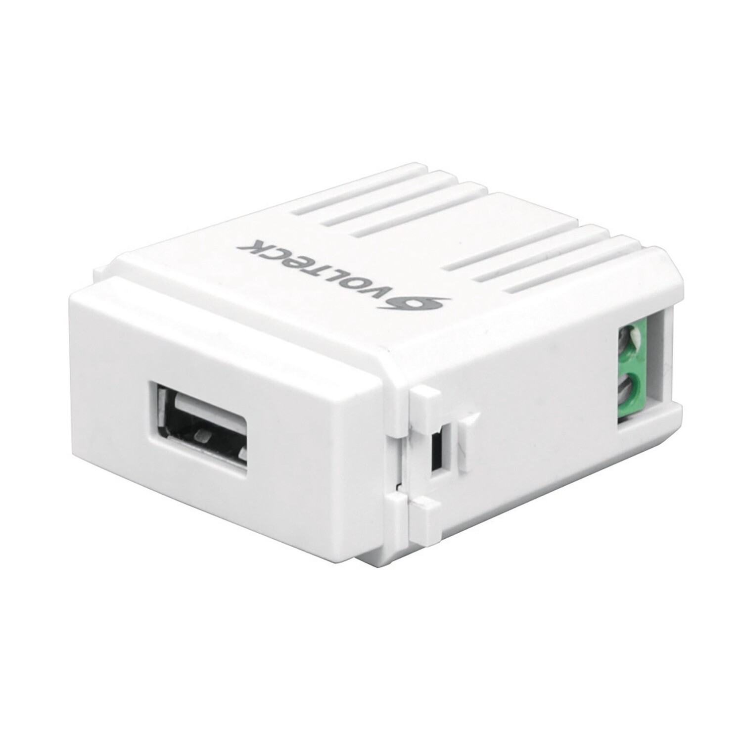 MODULO PUERTO USB. LINEA ITALIANA COLOR BLANCO VOLTECK 48109
