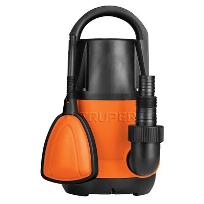 Bomba sumergible plastica, 3/4 HP para agua limpia, Truper COD 12600