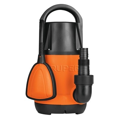Bomba sumergible plastica, 1 HP para agua limpia, Truper COD 12602