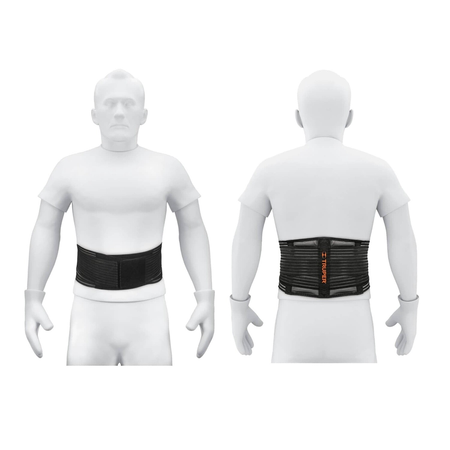 Faja lumbar tipo cinturon de malla transpirable, M, Truper COD 11961