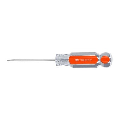 Desarmador cabinet 1/8x 2-1/2mango de acetato, Truper 14011