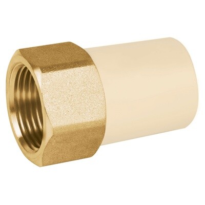 ADPTADOR HEMBRA DE CPVC 3/4" CON INSERTO METALICO  TRUPER 45108