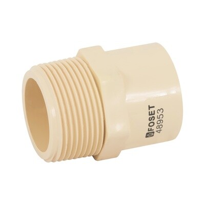 CONECTOR MACHO CPVC DE 1-1/4" TRUPER 48953