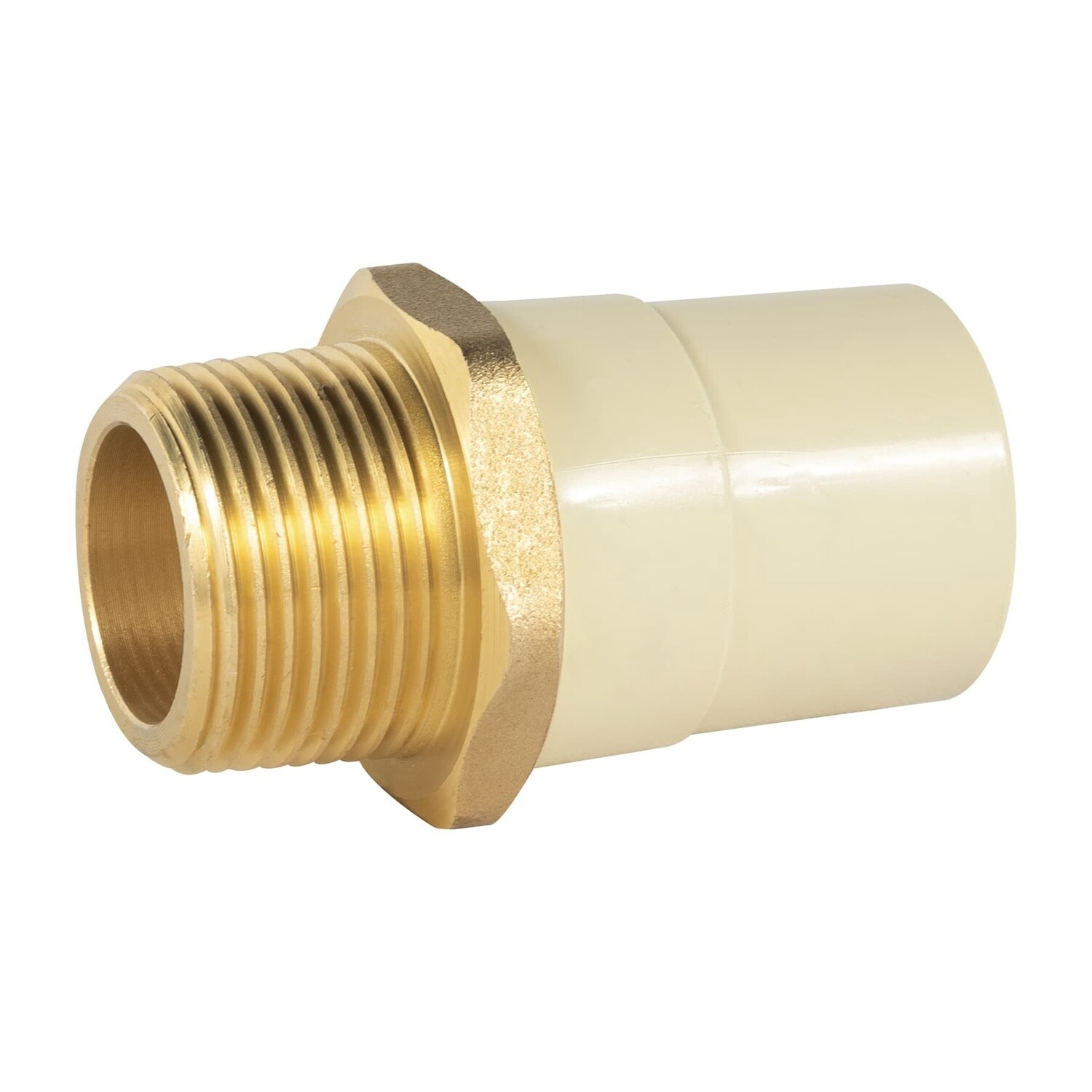 Adaptador macho de cpvc 1-1/4" con inserto metálico TRUPER 48959