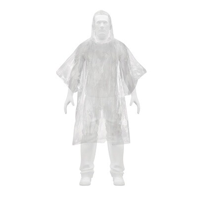 Poncho o capamanga desechable de polietileno, Pretul  27089