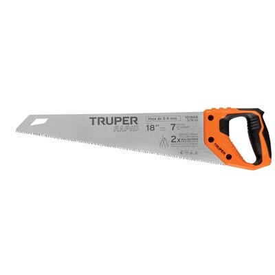 Serrucho Rapid 18, 7 DPP, mango Comfort grip, Truper COD 101868