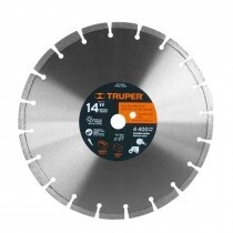 Disco de diamante de 14 x 2.8 mm, corte ladrillo y concreto COD 12548