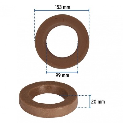 CUELLO DE CERA SIN GUIA PARA WC, ROBUSTO 250G,FOSET 46236