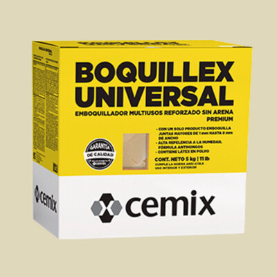 BOQUILLEX. UNIV SIN ARENA ALMENDRA (5 KG )CEMIX