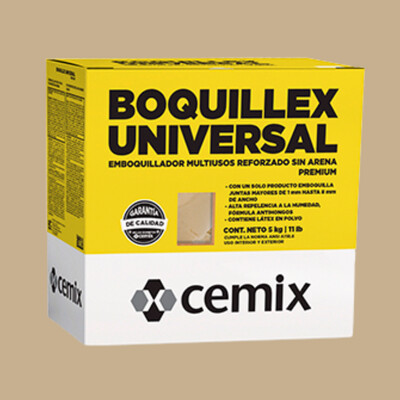 BOQUILLEX. UNIV SIN ARENA CHAMPAGNE (5 KG ) CEMIX