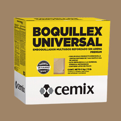 BOQUILLEX. UNIV SIN ARENA ADOBE (5 KG )CEMIX