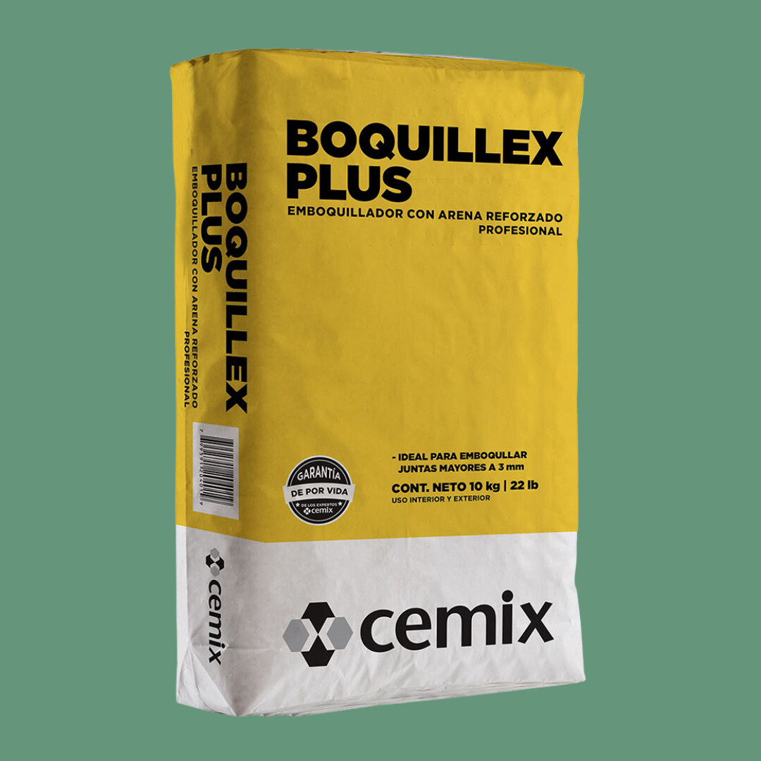 BOQUILLEX PLUS C/ARENA VERDE ESMERALDA (10 KG) CEMIX
