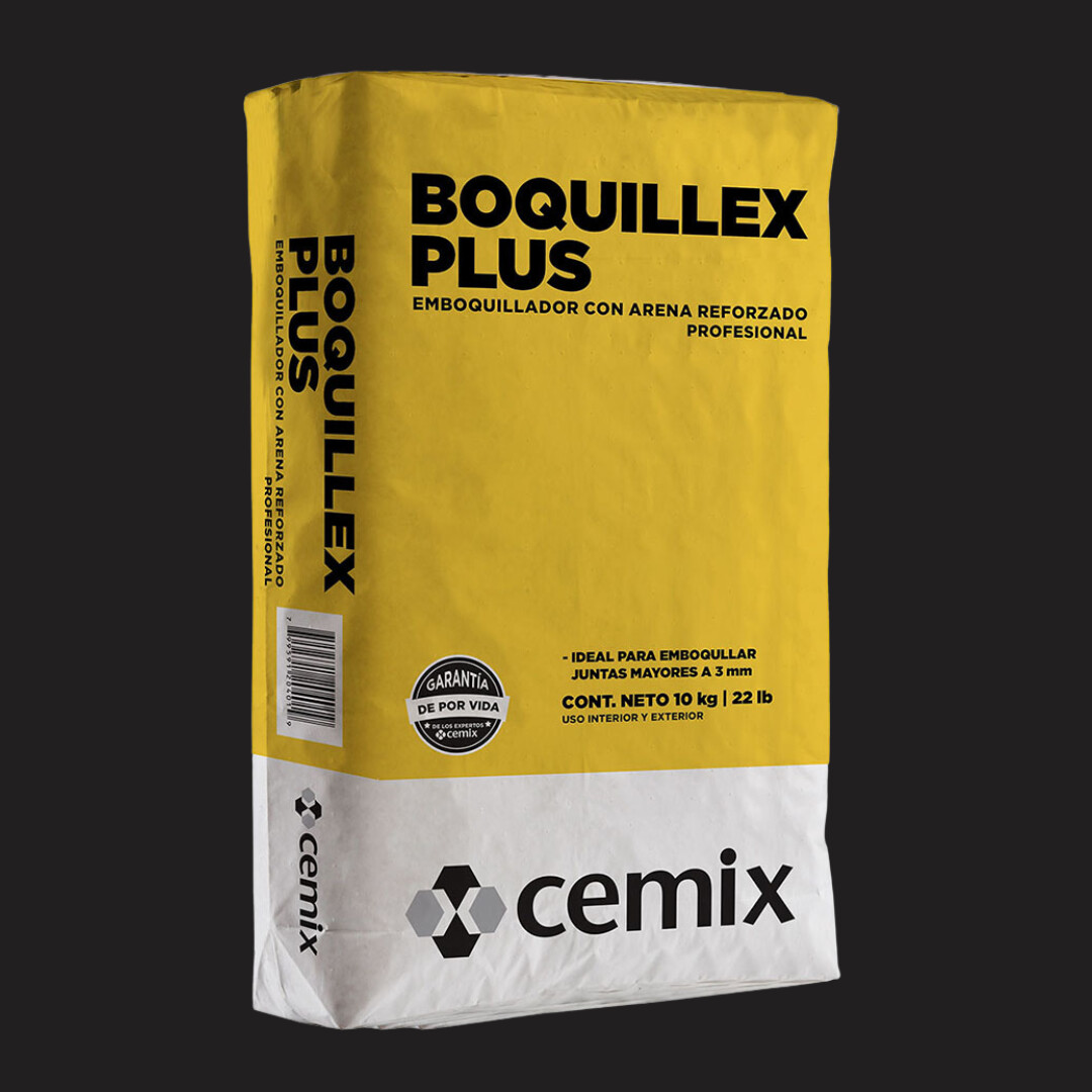 BOQUILLEX PLUS C/ARENA NEGRO (10 KG) CEMIX