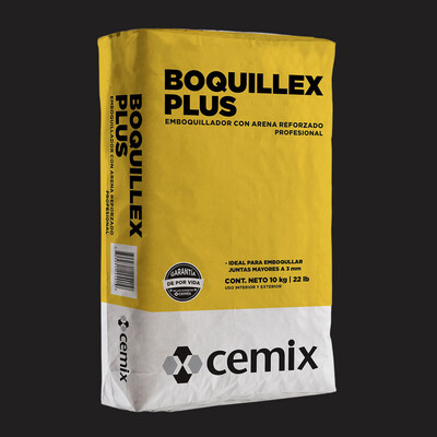 BOQUILLEX PLUS C/ARENA NEGRO (10 KG) CEMIX