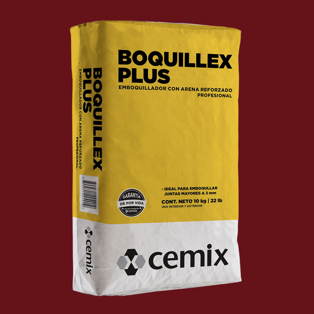 BOQUILLEX PLUS C/ARENA ROJO SALTILLO (10 KG) CEMIX