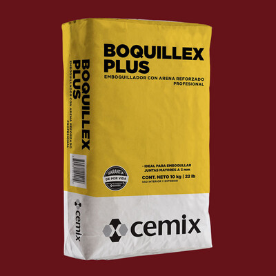 BOQUILLEX PLUS C/ARENA ROJO SALTILLO (10 KG) CEMIX
