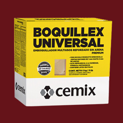 BOQUILLEX. UNIV SIN ARENA ROJO SALTILLO (5KG) CEMIX
