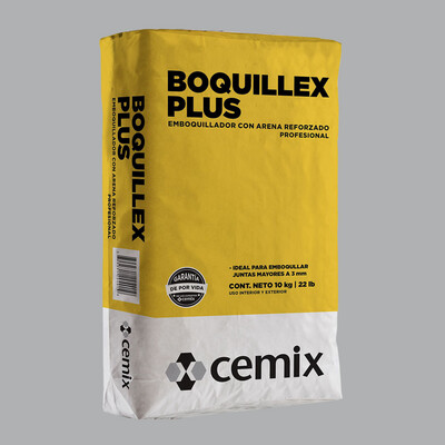 BOQUILLEX PLUS C/ARENA ACERO (10 KG) CEMIX