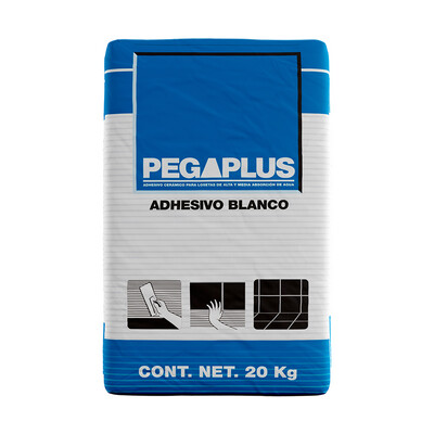 PEGA AZULEJO PEGAPLUS BLANCO 20 KG PERDURA