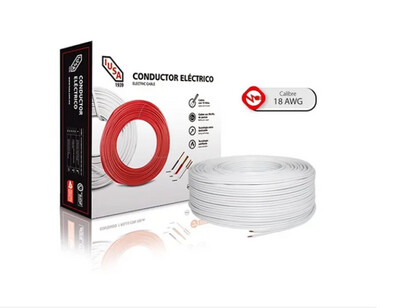 Cable THW 10" Blanco X Caja Iusa EC2159B