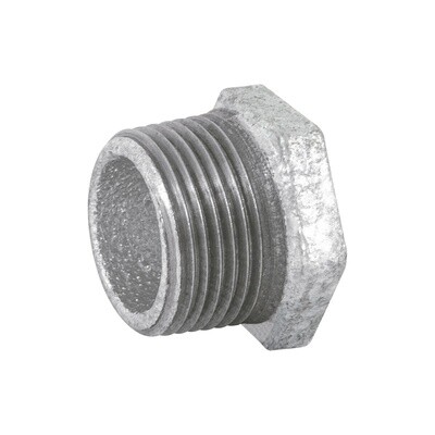 REDUCCION BUSHING GALVANIZADO 3/4 x 1/2, TRUPER COD 47503