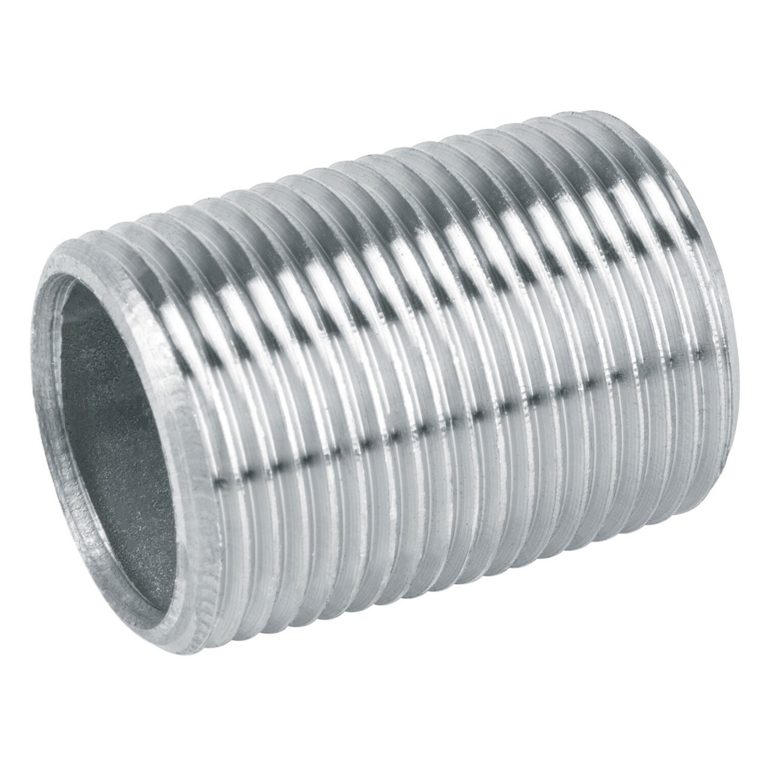 NIPLE GALVANIZADO 3/4" CUERDA CORRIDA, TRUPER COD 47537