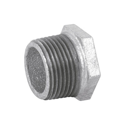 REDUCCION BUSHING GALVANIZADO 1 x 1/2, TRUPER COD 47504
