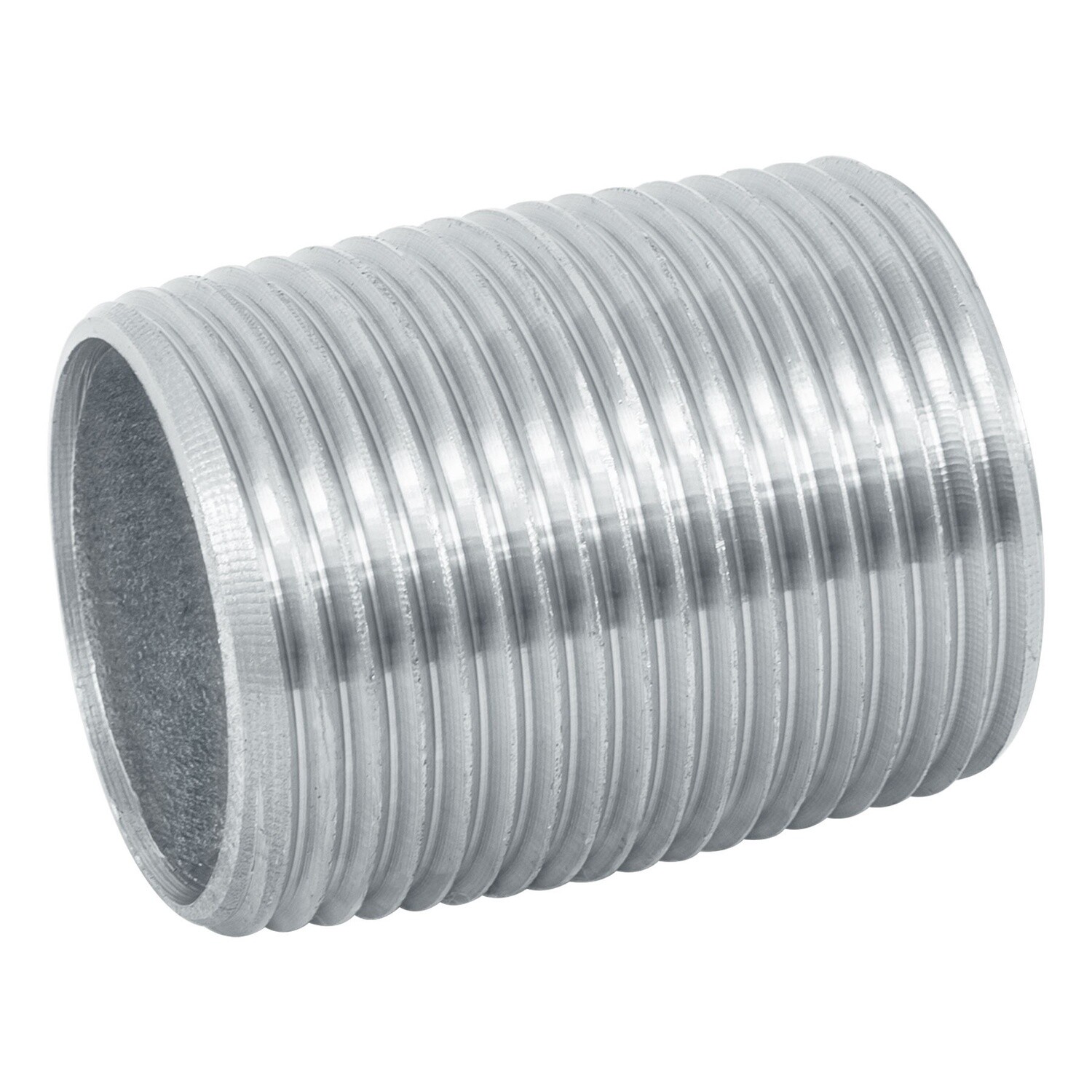 NIPLE GALVANIZADO 1" CUERDA CORRIDA, TRUPER COD 47538