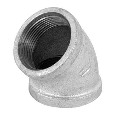CODO 45° GALVANIZADO 1/2" TRUPER COD 48753