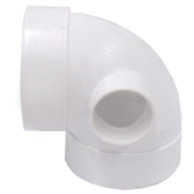 CODO PVC 90° 4" CON SALIDA 2", TRASERA Y LATERAL DERECHA 2" PT5019A
