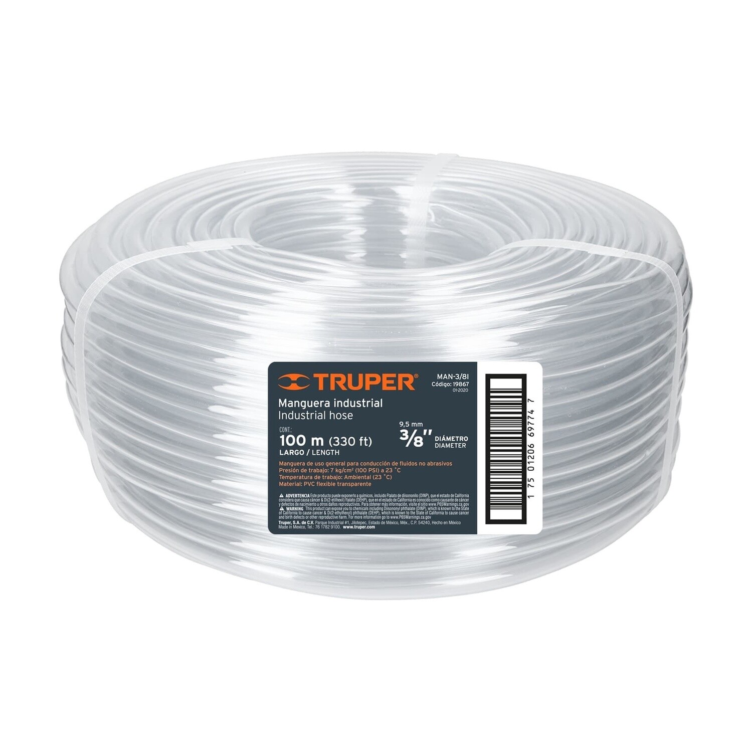 Manguera nivel 3/8 industrial, Truper COD 19867