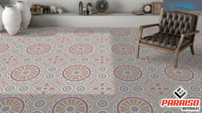 PISO SAVERIO ROJO 33X33 1.76 M² PORCELANITEZ